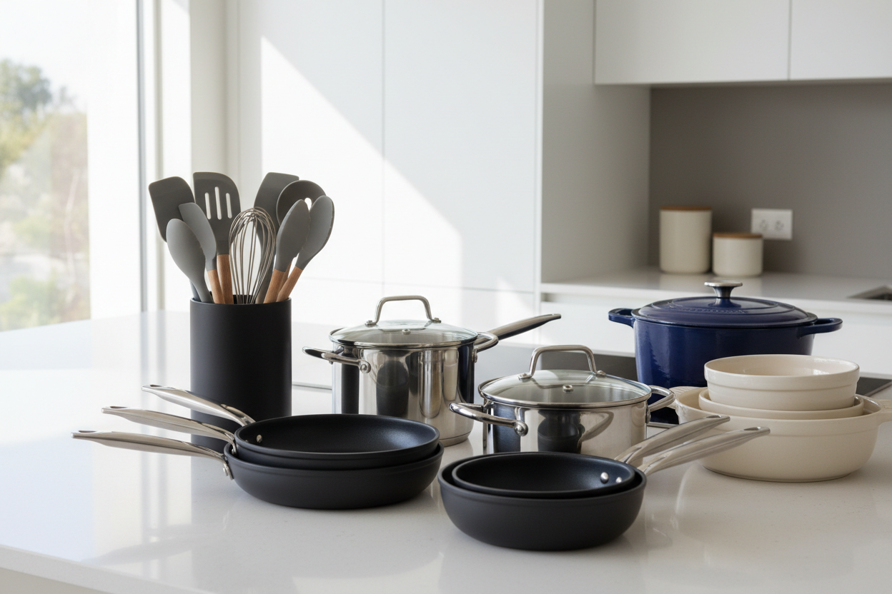 Cooking essentials cookware kitchen utensils and cooking tools collection