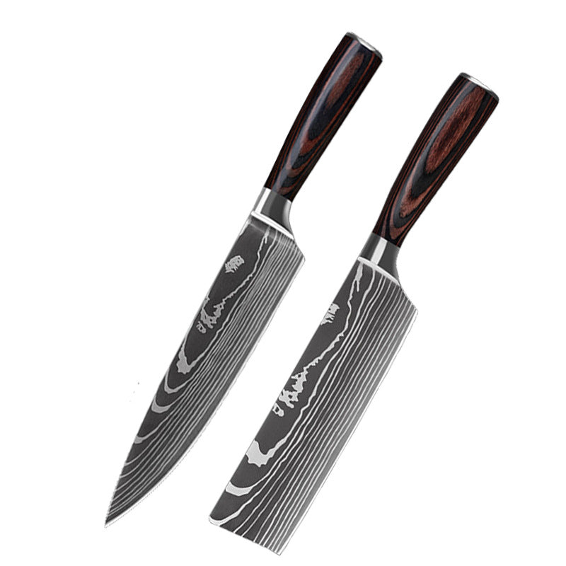 Stainless Steel Kitchen Knife Set (6/8/10 Pieces) | Sharp Chef Knives for Cooking