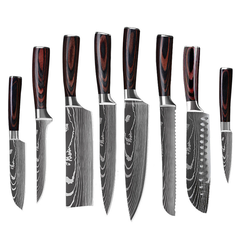 Stainless Steel Kitchen Knife Set (6/8/10 Pieces) | Sharp Chef Knives for Cooking