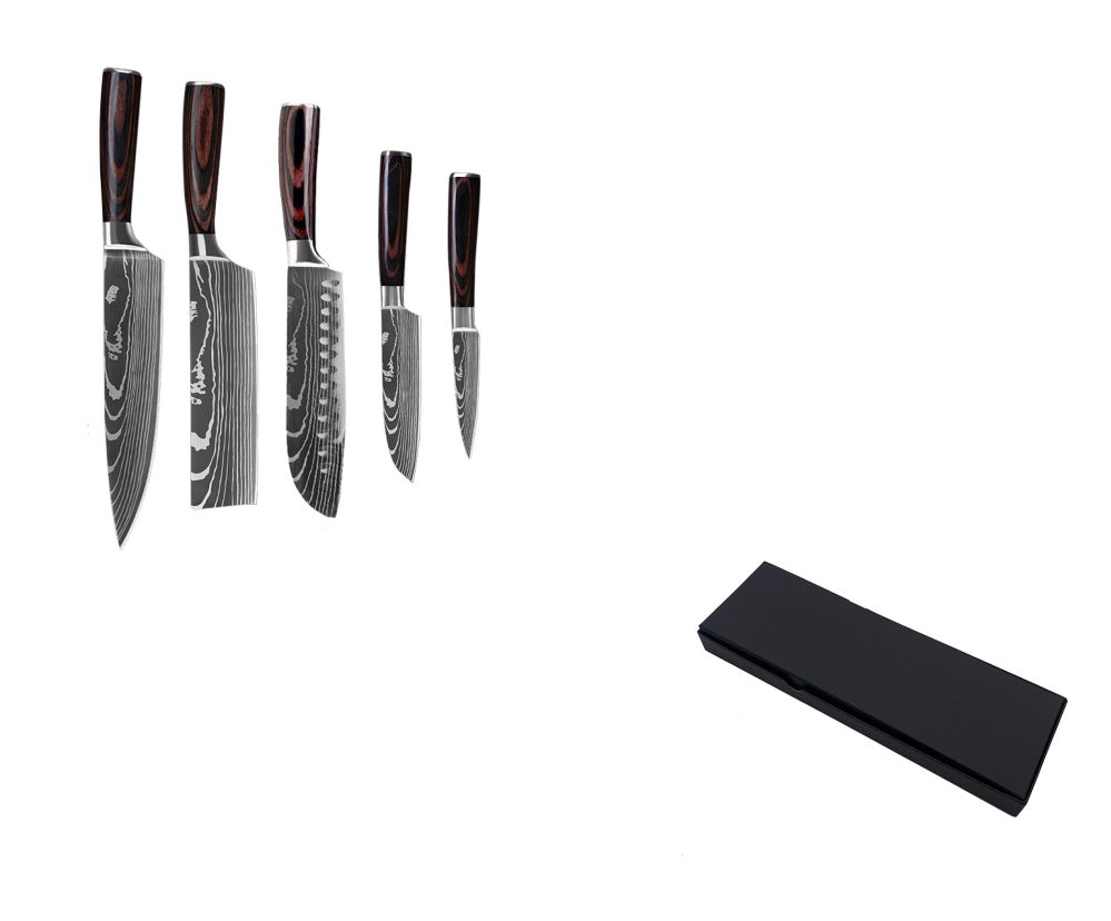 Stainless Steel Kitchen Knife Set (6/8/10 Pieces) | Sharp Chef Knives for Cooking